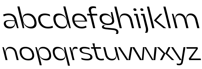 Asgard Trial Fit Light Backslant Font LOWERCASE