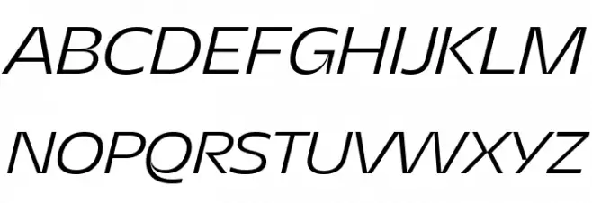 Asgard Trial Fit Light Italic 字体 大写