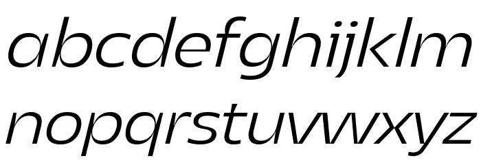 Asgard Trial Fit Light Italic Font LOWERCASE