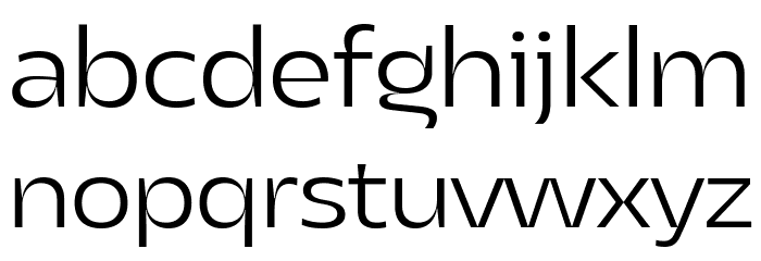 Asgard Trial Fit Light Font LOWERCASE