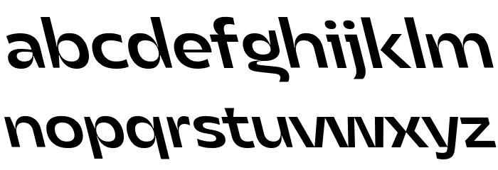 Asgard Trial Fit Medium Backslant Font LOWERCASE