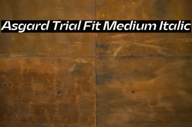 Asgard Trial Fit Medium Italic Example 3