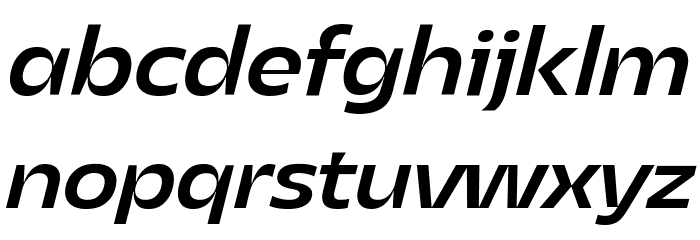 Asgard Trial Fit Medium Italic Font LOWERCASE