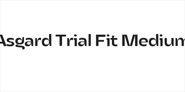 Asgard Trial Fit Medium Logo