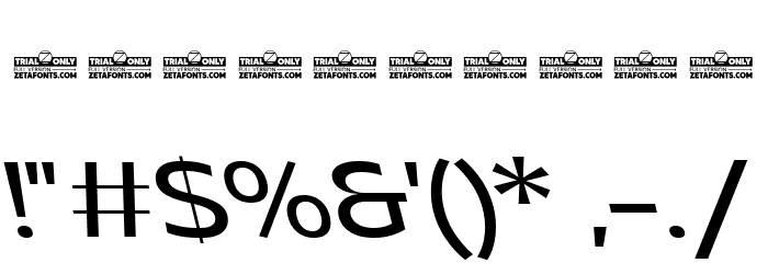 Asgard Trial Fit Regular Backslant Font OTHER CHARS