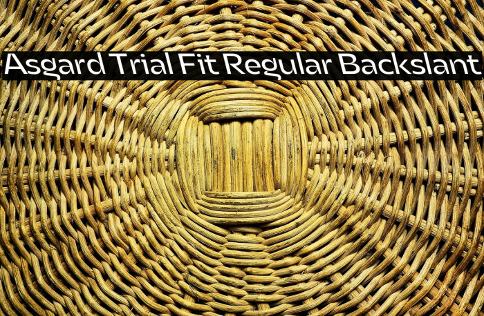 Asgard Trial Fit Regular Backslant Example 2