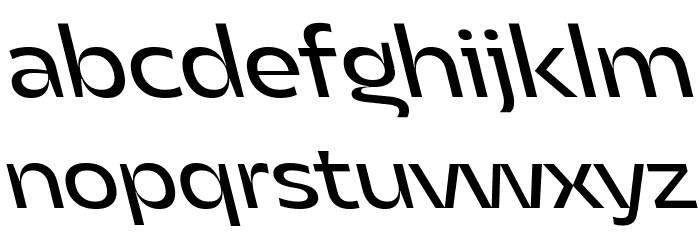 Asgard Trial Fit Regular Backslant Font LOWERCASE