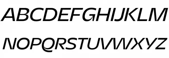Asgard Trial Fit Regular Italic 字体 大写