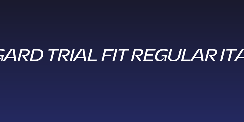 Asgard Trial Fit Regular Italic Social Header