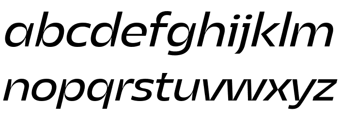 Asgard Trial Fit Regular Italic Font LOWERCASE