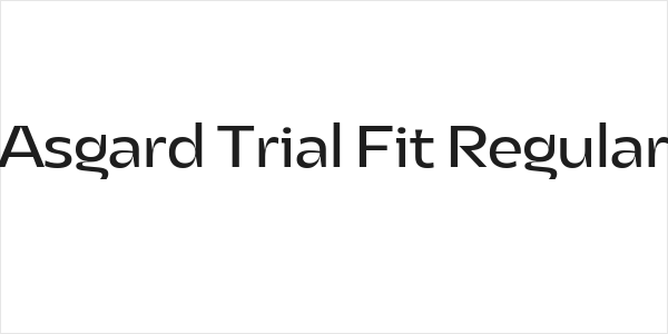 Asgard Trial Fit Regular Logo