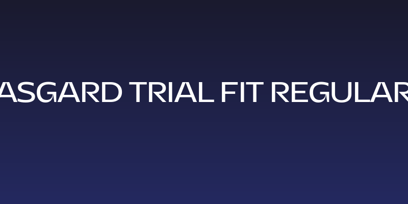 Asgard Trial Fit Regular Social Header