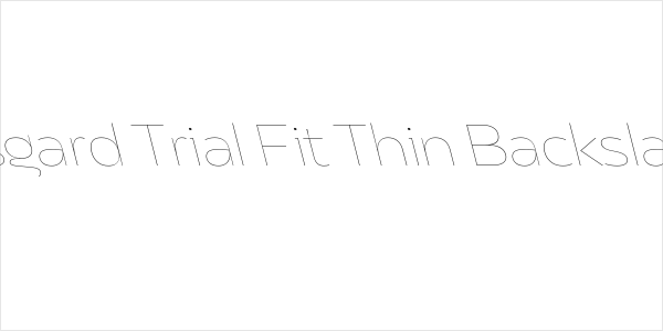 Asgard Trial Fit Thin Backslant Logo
