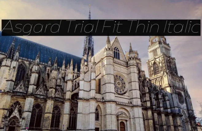 Asgard Trial Fit Thin Italic Example 3