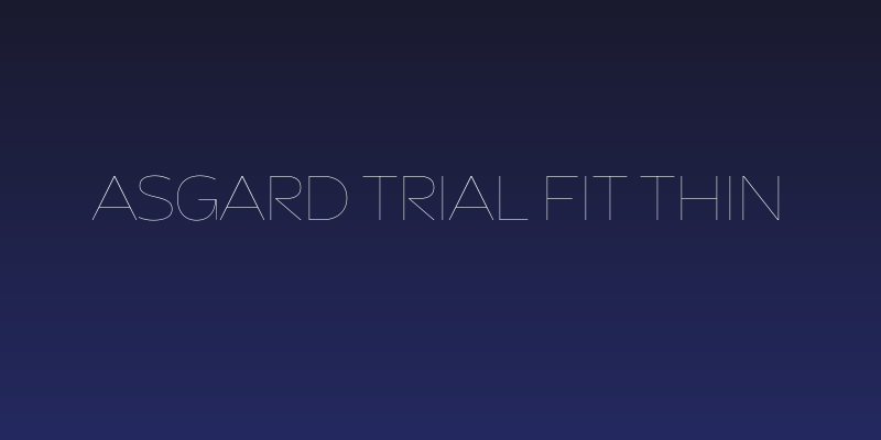 Asgard Trial Fit Thin Social Header