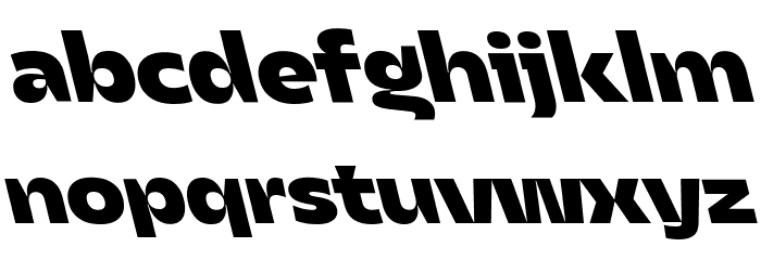 Asgard Trial Fit Xbold Backslant Font LOWERCASE