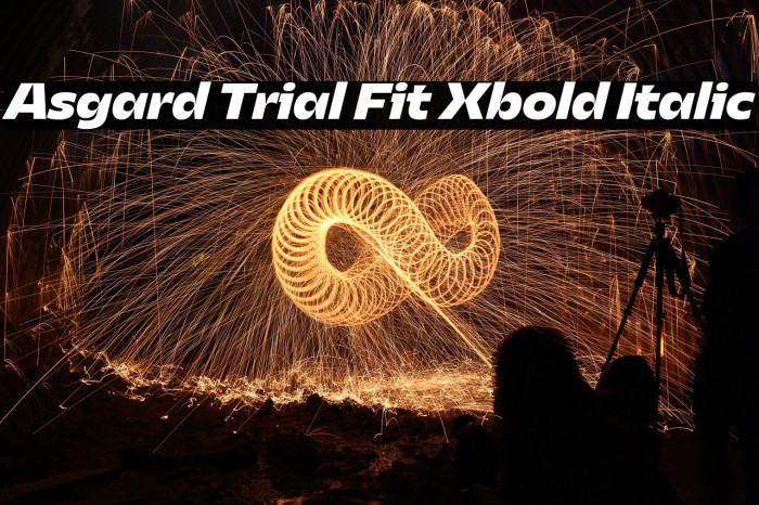 Asgard Trial Fit Xbold Italic Example 1