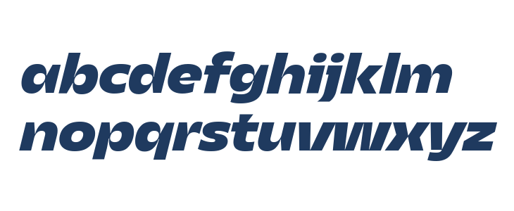 Asgard Trial Fit Xbold Italic Lowercase