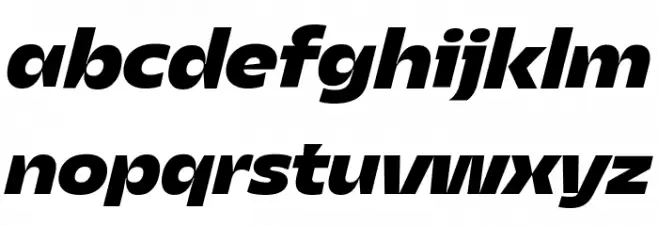 Asgard Trial Fit Xbold Italic 字体 小写
