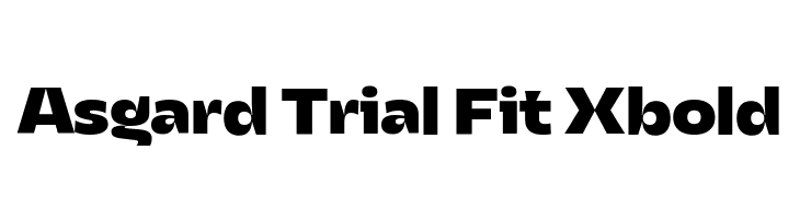 Asgard Trial Fit Xbold  les polices de caractères gratuit tlcharger