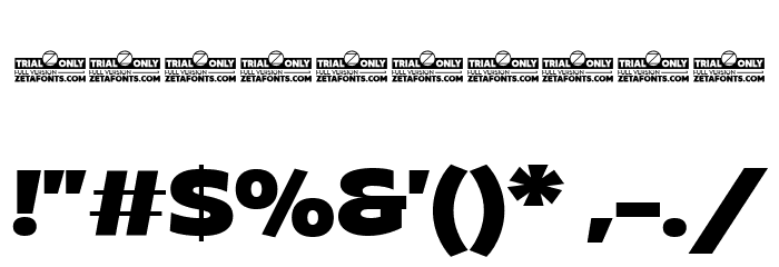 Asgard Trial Fit Xbold Font OTHER CHARS