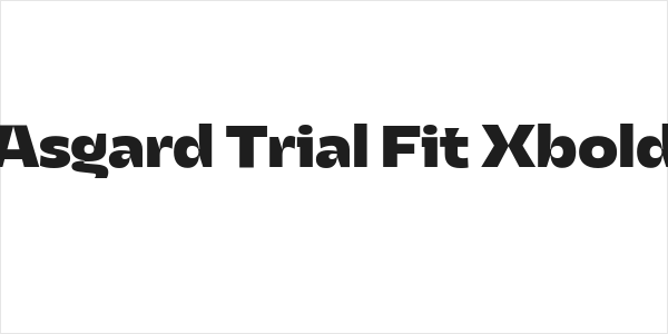 Asgard Trial Fit Xbold Logo