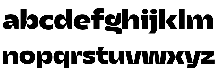 Asgard Trial Fit Xbold Font LOWERCASE