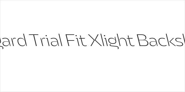 Asgard Trial Fit Xlight Backslant Logo