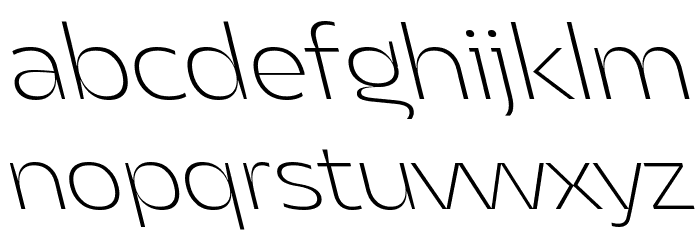 Asgard Trial Fit Xlight Backslant Font LOWERCASE