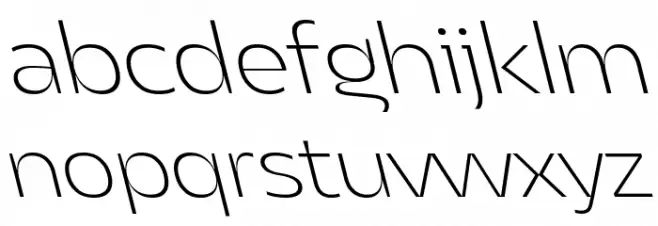 Asgard Trial Fit Xlight Backslant Schriftart Kleinbuchstaben