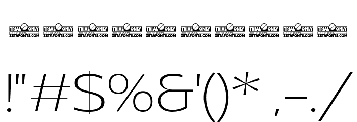 Asgard Trial Fit Xlight Font OTHER CHARS