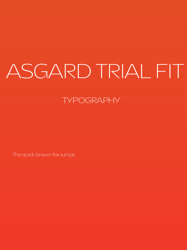 Asgard Trial Fit Xlight Poster