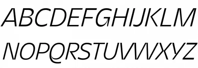 Asgard Trial Light Italic 字体 大写