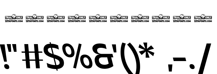 Asgard Trial Medium Backslant Font OTHER CHARS