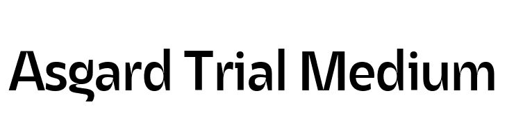 Asgard Trial Medium  Fuentes Gratis Descargar