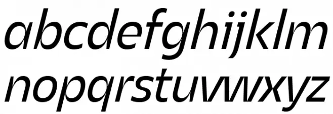 Asgard Trial Regular Italic خط أحرف صغيرة