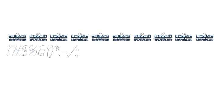 Asgard Trial Thin Italic Other Characters