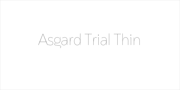 Asgard Trial Thin Logo