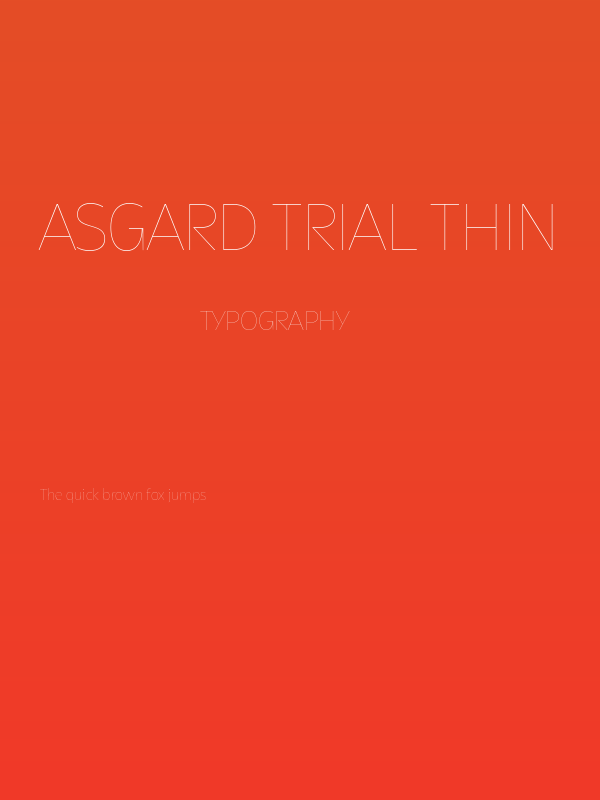 Asgard Trial Thin Poster