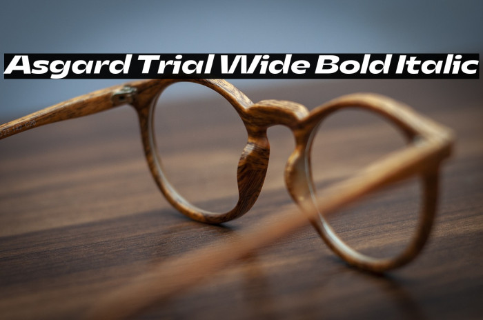 Asgard Trial Wide Bold Italic Example 3