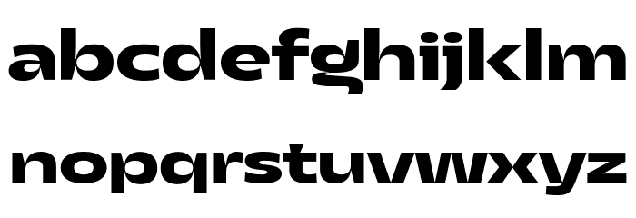 Asgard Trial Wide Bold Font LOWERCASE