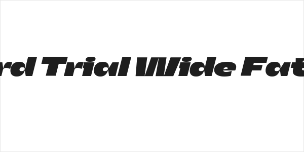 Asgard Trial Wide Fat Italic Logo