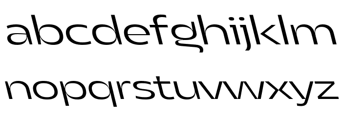Asgard Trial Wide Light Backslant Font LOWERCASE