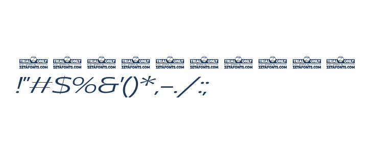 Asgard Trial Wide Light Italic Other Characters