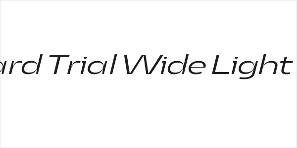 Asgard Trial Wide Light Italic Logo