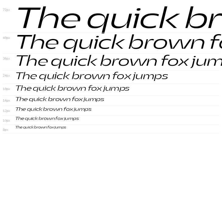 Asgard Trial Wide Light Italic Waterfall