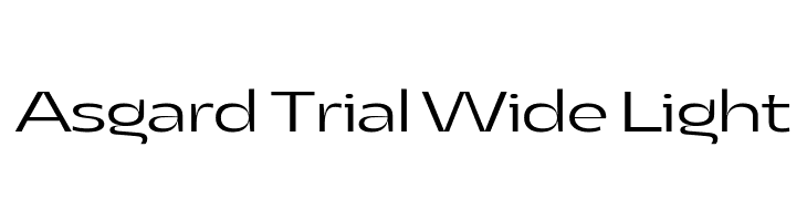 Asgard Trial Wide Light  Descarca Fonturi Gratis
