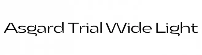 Asgard Trial Wide Light  تنزيل الخطوط