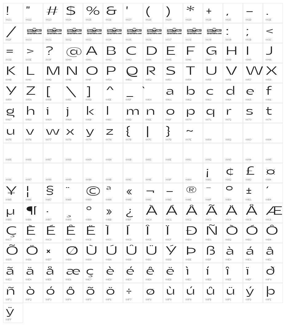 Asgard Trial Wide Light Character Map