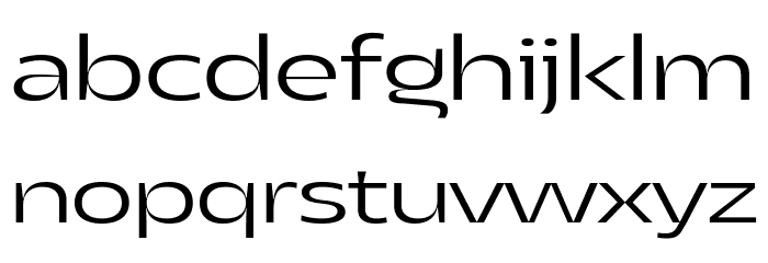 Asgard Trial Wide Light Font LOWERCASE